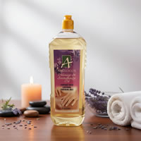 Angelique Massage & Aromatherapy Oil – Enriched with Lavender Essential Oils – 1 Litre
