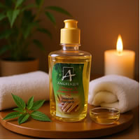 Angelique Massage & Aromatherapy Oil – Enriched with Peppermint Oil – 300ML