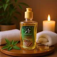 Angelique Massage & Aromatherapy Oil – Enriched with Sweet Almond Oil – 400ML