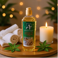 Angelique Massage & Aromatherapy Oil – Enriched with Peppermint Oil – 500ML